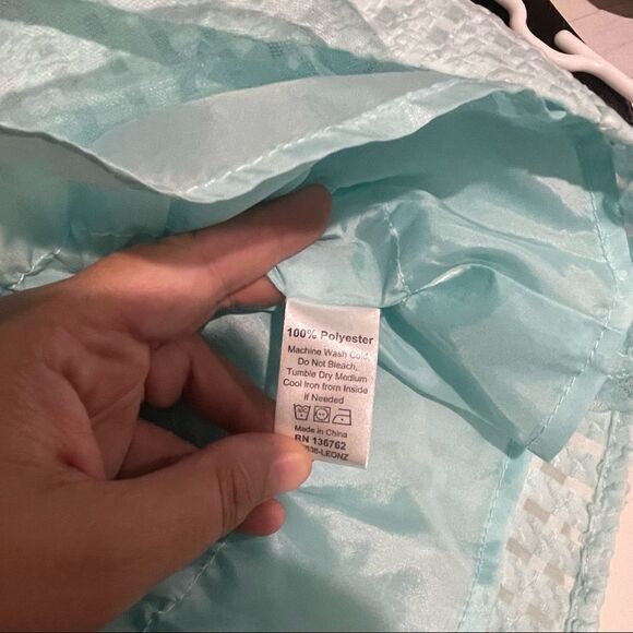 4/$25 G-Cutee Baby Blue Sleeveless Textured Dress -‎ Size 0-3 months - Picture 5 of 5